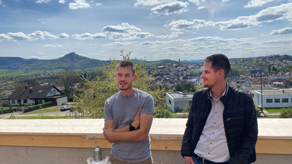 Richtfest Wohnpark Walnussweg auf dem Killberg in Hechingen.