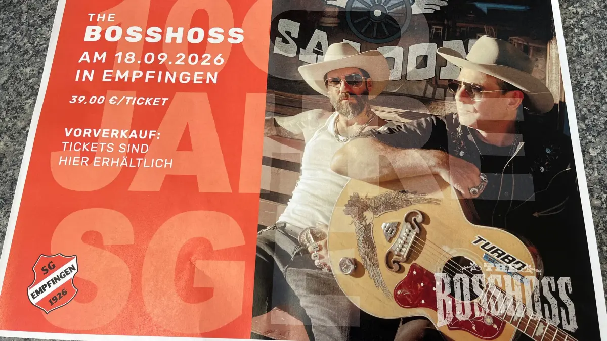 Plakat BossHoss Empfingen Konzert