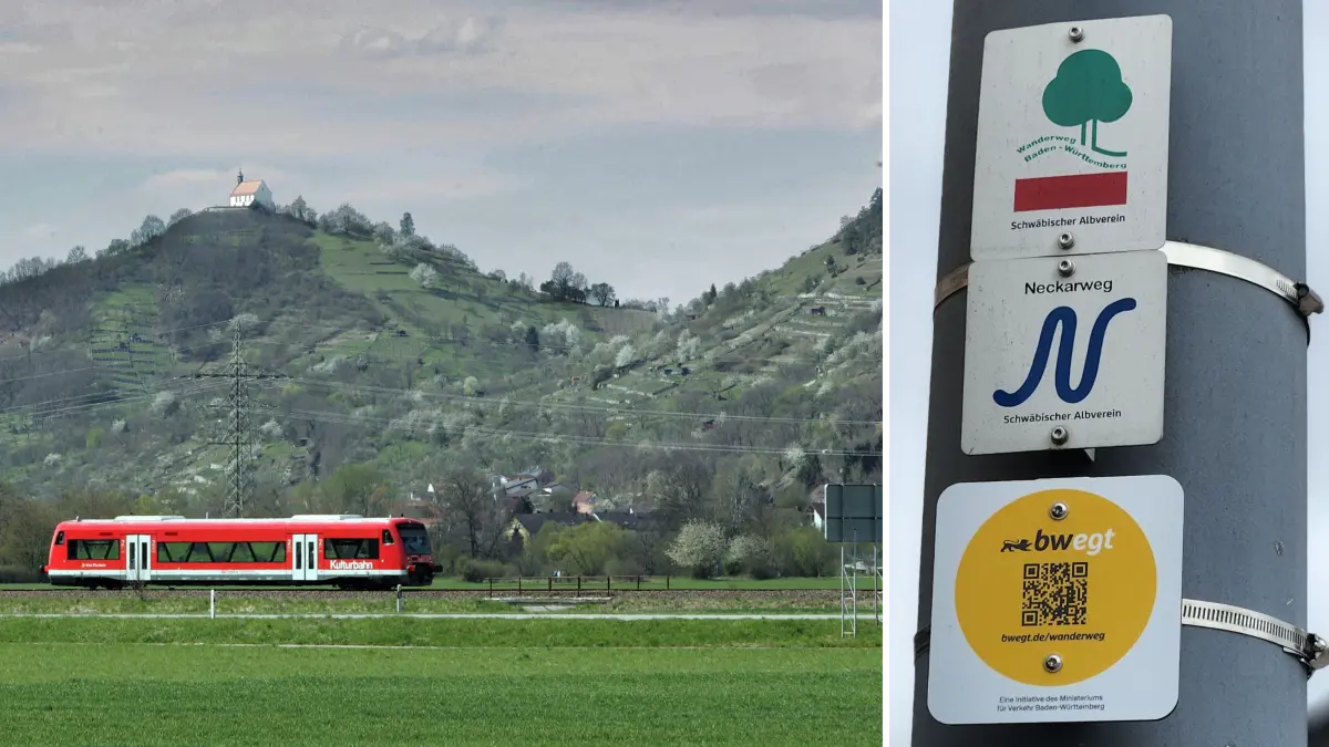 Der neue „bwegt“-Wanderweg von Tübingen nach Rottenburg folgt dem alten „Neckarweg“ des Schwäbischen Albvereins.