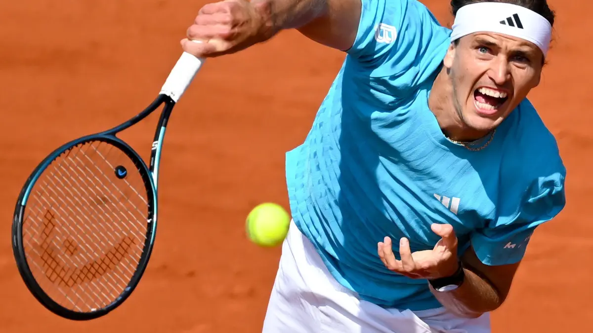 Tennis: ATP-Tour - München: 17.04.2026, Bayern, München: Tennis, Männer, ATP-Tour, Einzel, Viertelfinale. Zverev (Deutschland) - Cerundolo (Argentinien): Alexander Zverev in Aktion. Foto: Sven Hoppe/dpa +++ dpa-Bildfunk +++