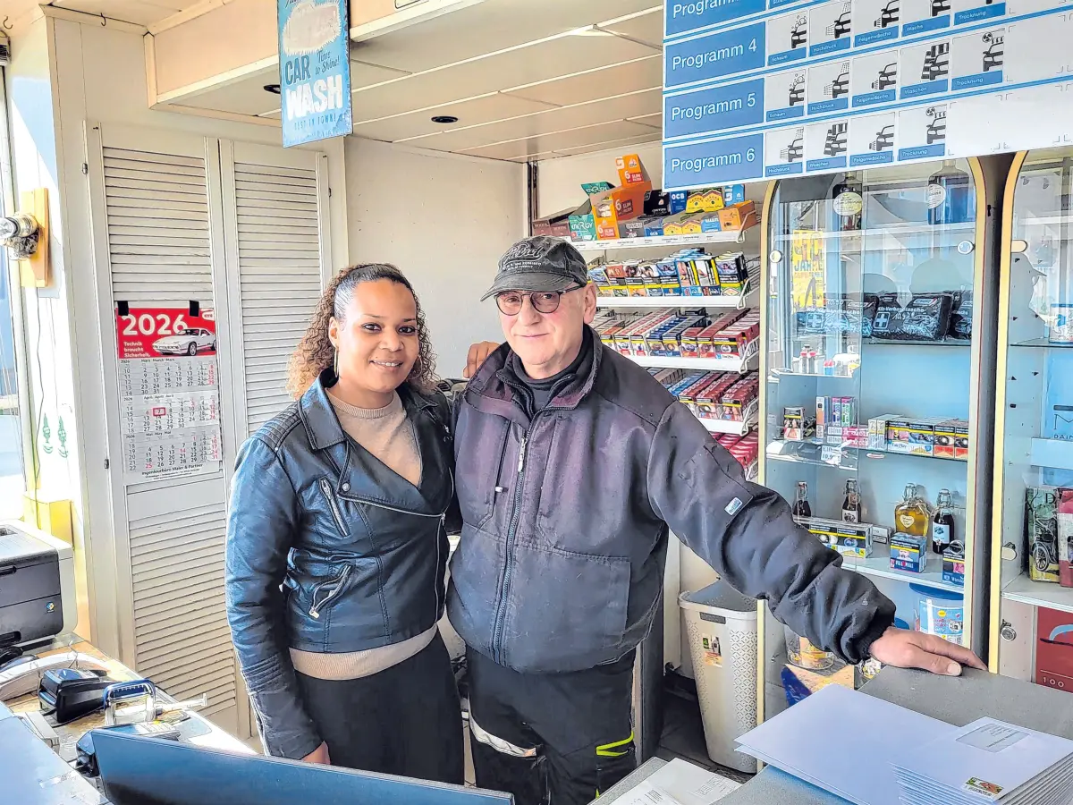 Geschäftsführerin Natascha Frimpong und Oliver Konzelmann, Foto: Dennis Breisinger⇥Dennis Breisinger