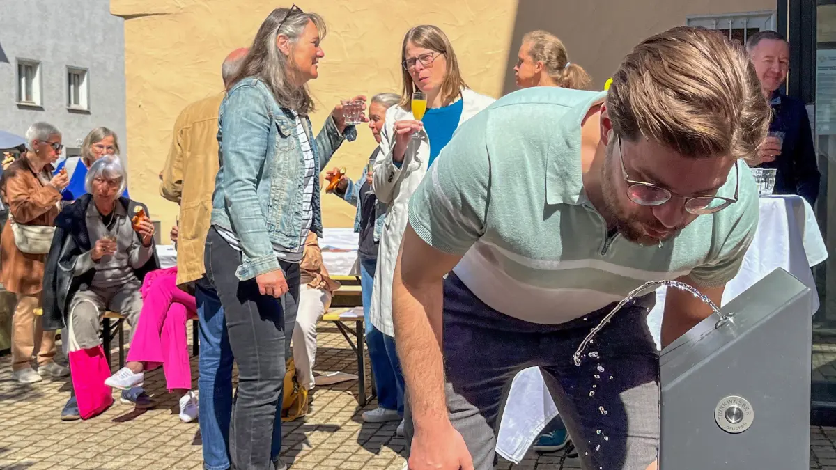 Neuer Trinkwasserbrunnen Ecke Schmiedtorstraße/Bachgasse 17.04.2026 Foto: Christine Laudenbach