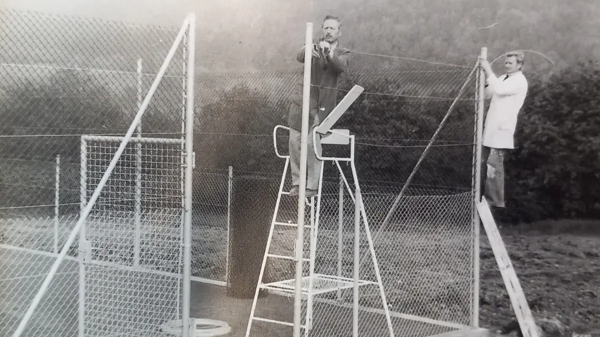 TC Rottenburg Bau der neuen Anlage in den 1970ern