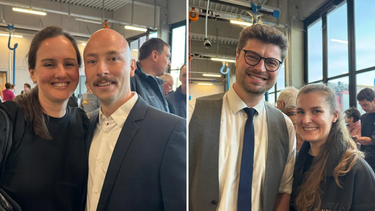 Das sind die strahlenden Sieger des Abends. Jens Deichmann (links) und Marc Roth treffen in der Stichwahl aufeinander.