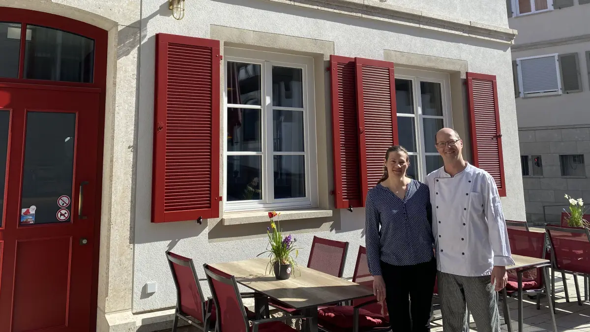 Attila und Sarah Mándi führen seit zwei Jahren das Hotel und Restaurant Altes Bräuhaus in Gaildorf.
