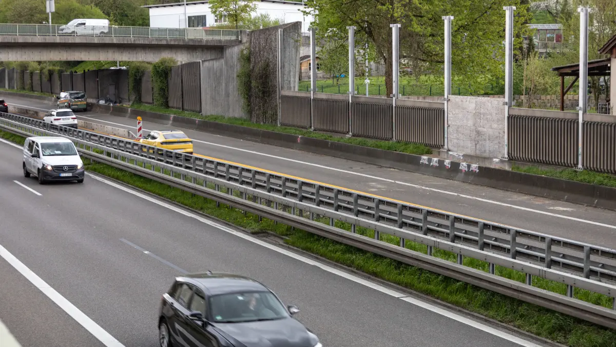 Ebersbach Lärmschutzwand wird nach Hochwasser saniert