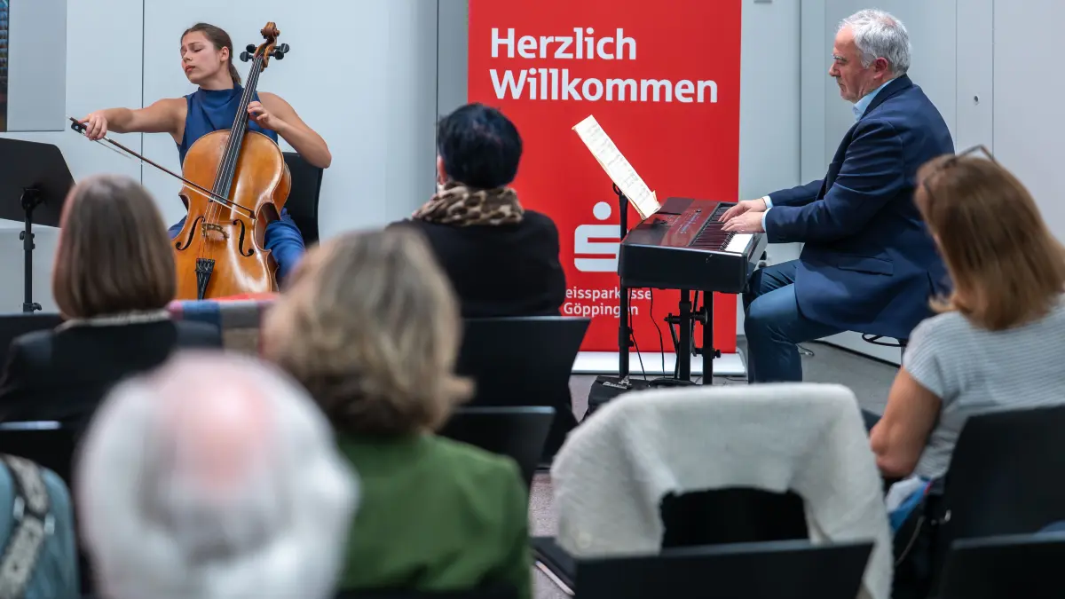 Programmvorstellung 31. Musikfestival auf Schloss Filseck, bei der KSK Göppingen