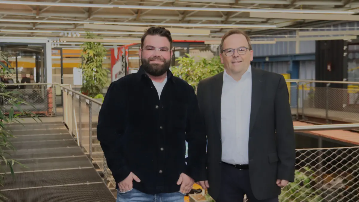 Lukas Mürdter und Alfons Riek (rechts)