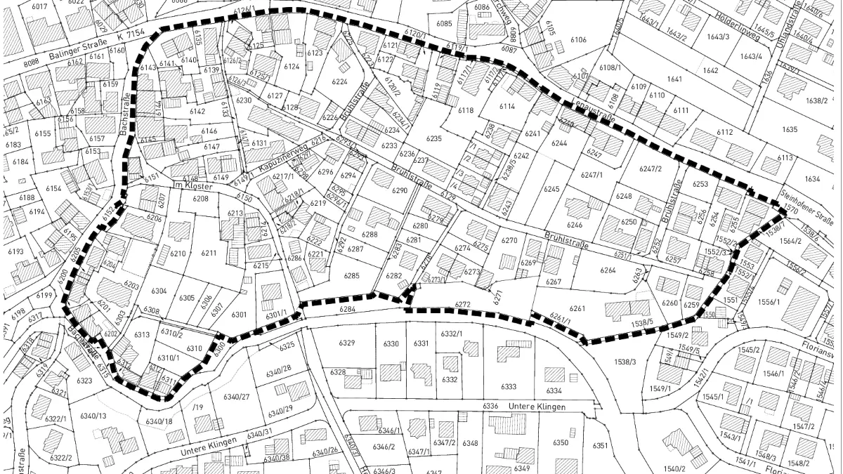 Das ist der Bereich, in dem der neue Bebauungsplan Brühlstraße in Steinhofen gelten soll.