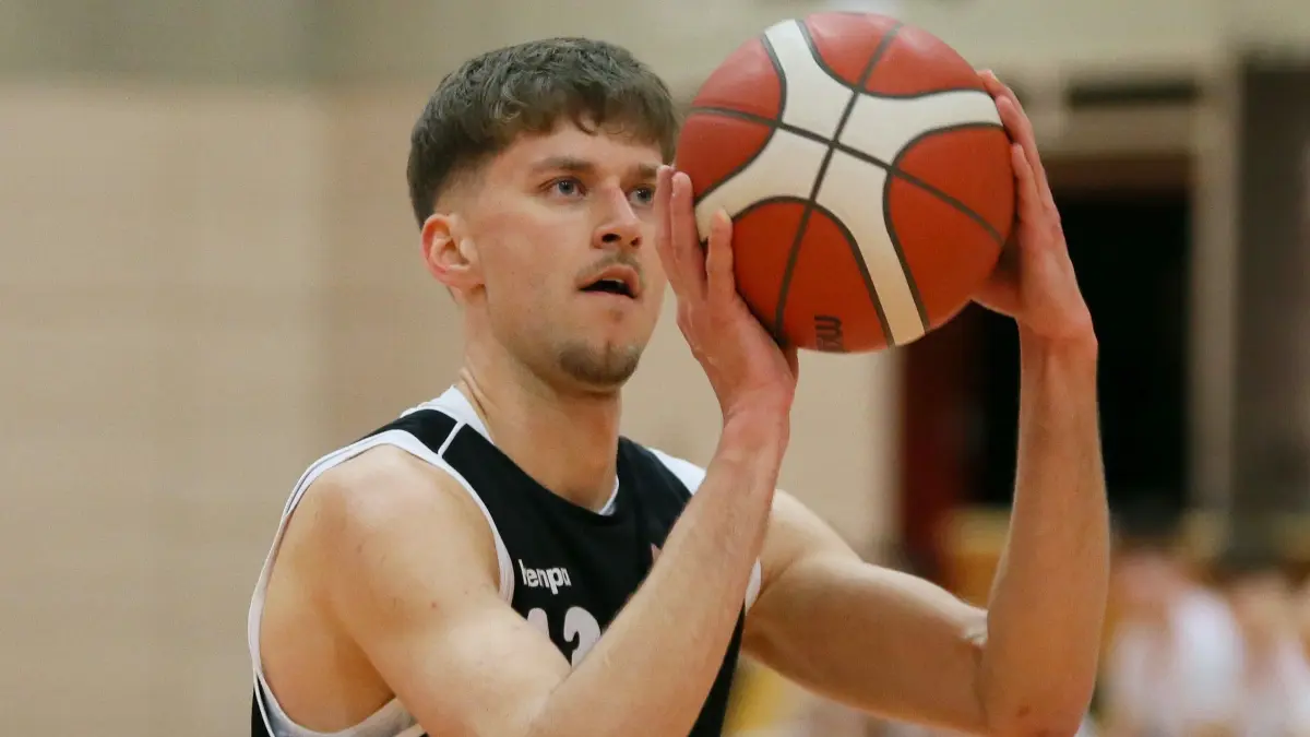 Basketball-Final Four-Turnier in Ulm-Söflingen: Luis Kirschbaum von den TSG Balingen Falcons ist bereit für den Titel.