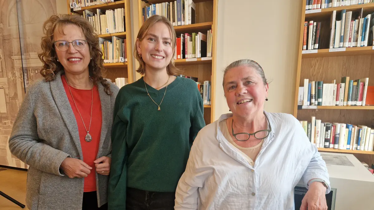 Setzen auf digitale Impulse für die Erinnerungskultur (von links): Andrea Dettling, Zoe Schrader und Andrea Galler.