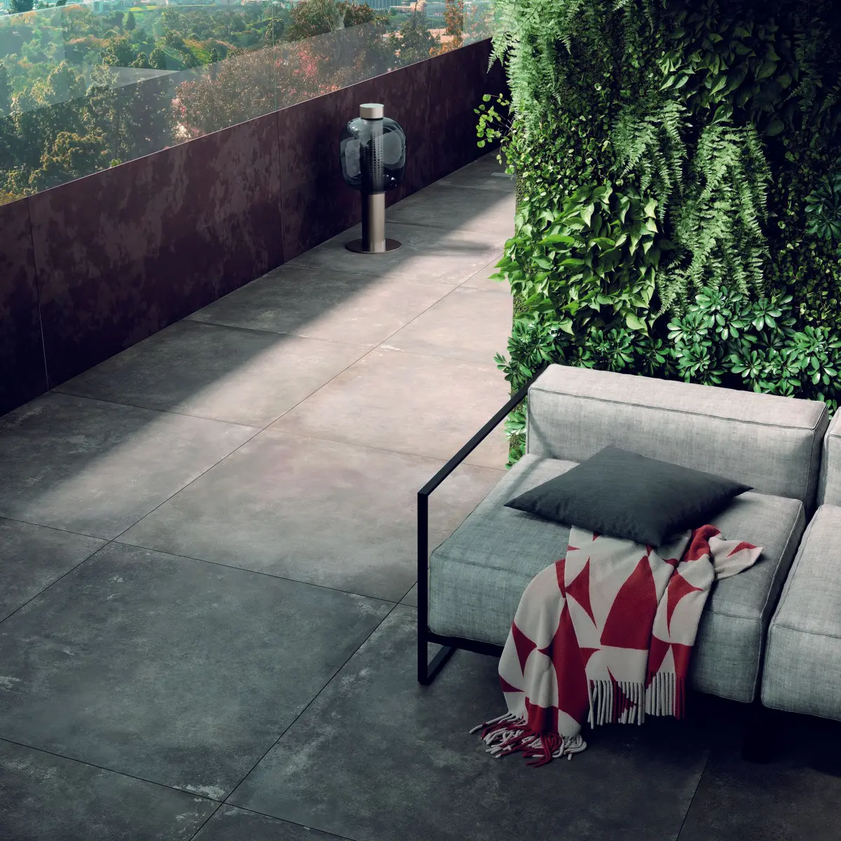 Gerne werden größere Fliesen auf der Terrasse verwendet.⇥Foto: Gepadi/Deutsche Fliese/akz-o
