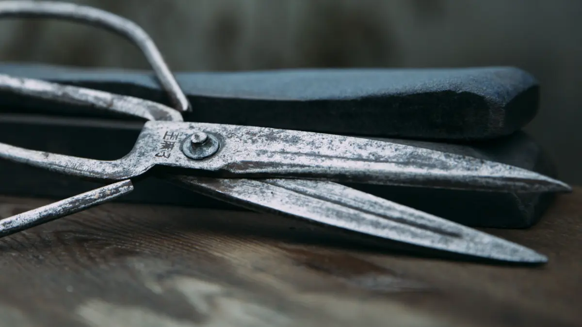 Schere Angriff Stiche Symbolbild