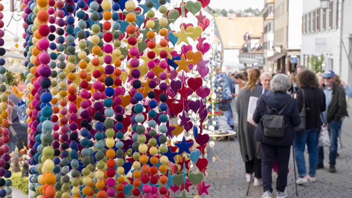 Für jeden Geschmack etwas hat der gemeinsame Markt in Tübingen was zu bieten.
Aufnahme Klaus Franke 25.4.2026