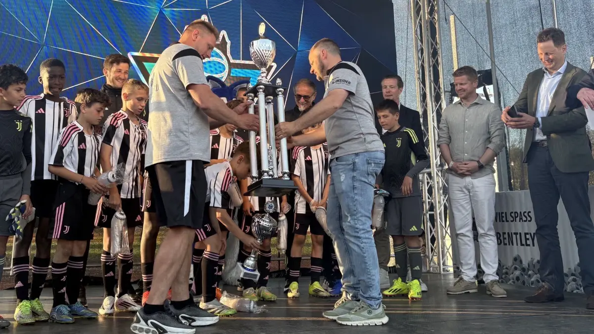 Juventus Turin mit dem Pokal