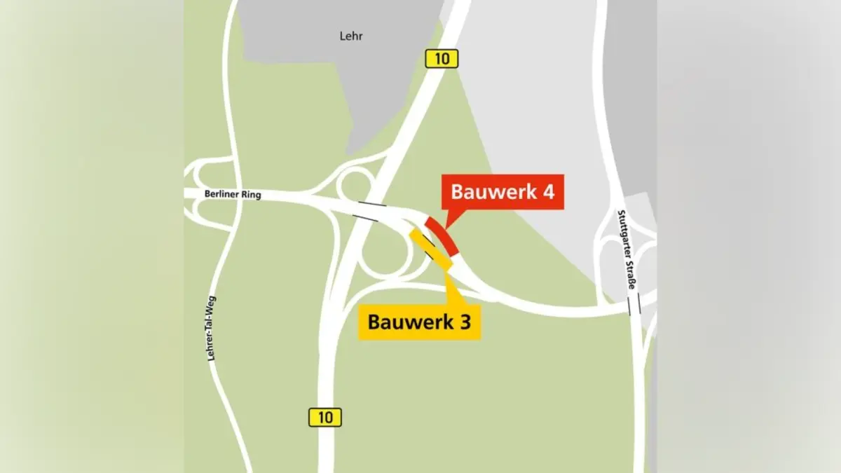 Bauarbeiten am Berliner Ring zwischen dem 28.4. und dem 30.4.