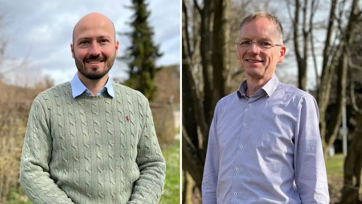 Die Ammerbucher BM-Kandidaten für die Stichwahl: Lukas Haderlein (links), Daniel Rudolph