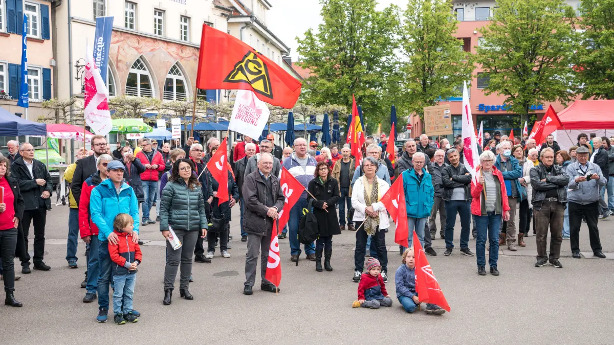Maikundgebung DGB, Schillerplatz Göppingen