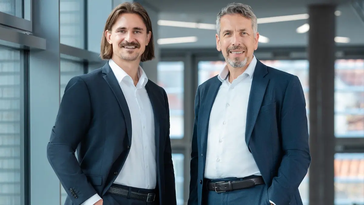 Sebastian Rösel, Vorsitzender des Vorstandes (links) und Matthias Seeger, Mitglied des Vorstandes.