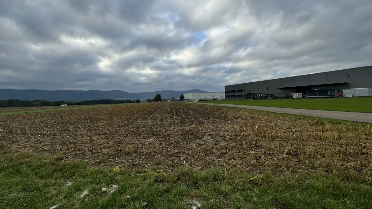 Das Gewerbegebiet Nord soll auf dieser Fläche erweitert werden.