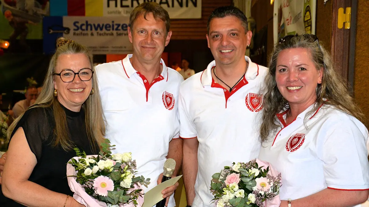 Die Geehrten in der Festhalle.