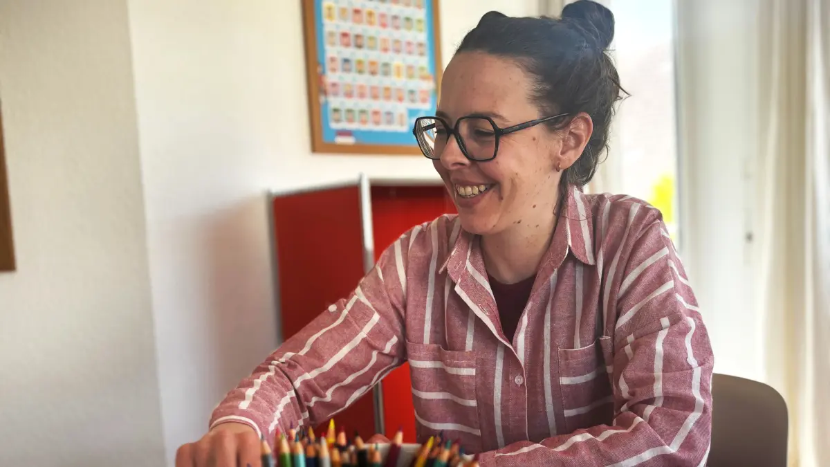 Logopädin Meike Ostertag freut sich auf die Eröffnung ihrer neu gestalteten Praxisräume.