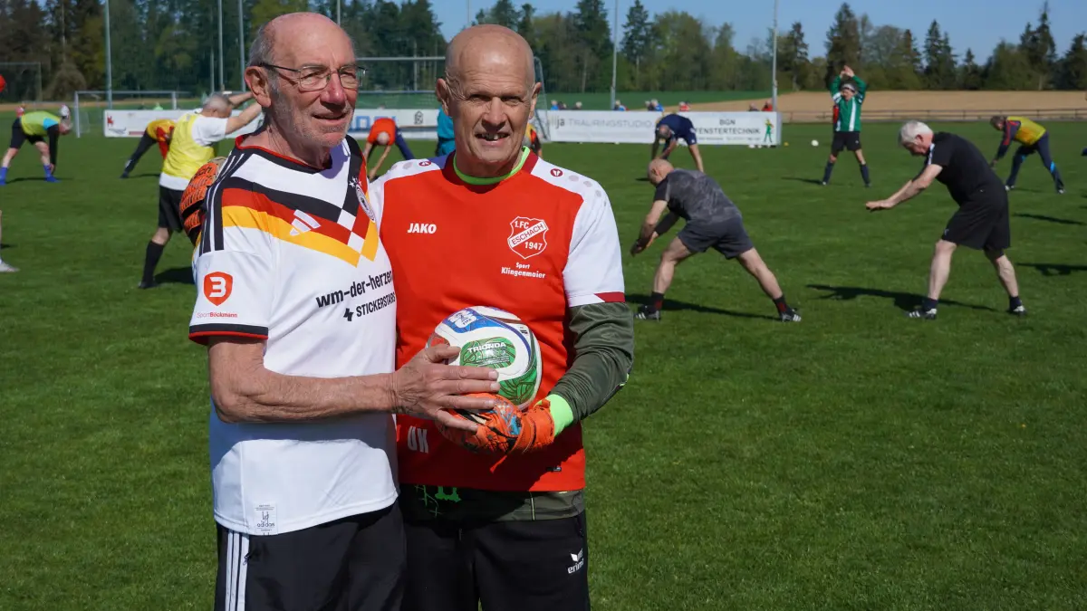Ü70 Ü75 Ü80 Nationalmannschaft Deutschland Fußball Trainingslager in Ruppertshofen