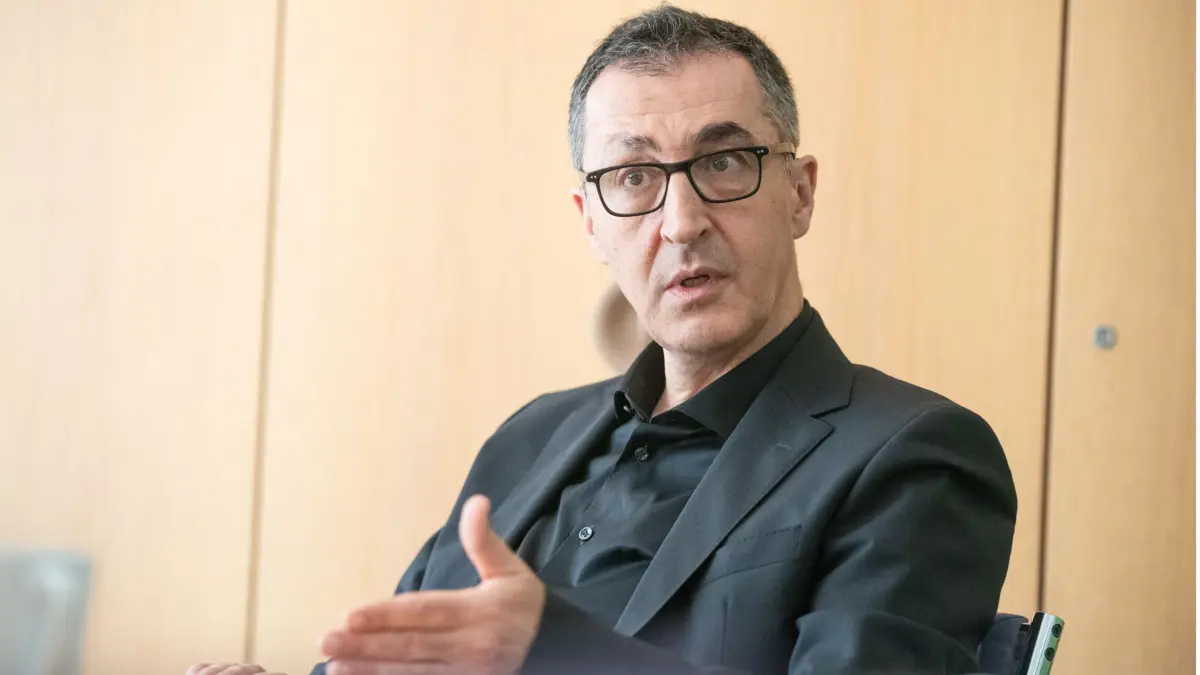 Stuttgart, Interview mit Cem Özdemir, Haus der Abgeordneten.