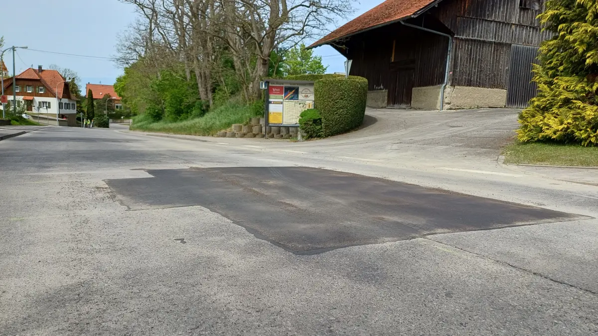 Wasserrohrbruch Dürrwangen Ebinger Straße