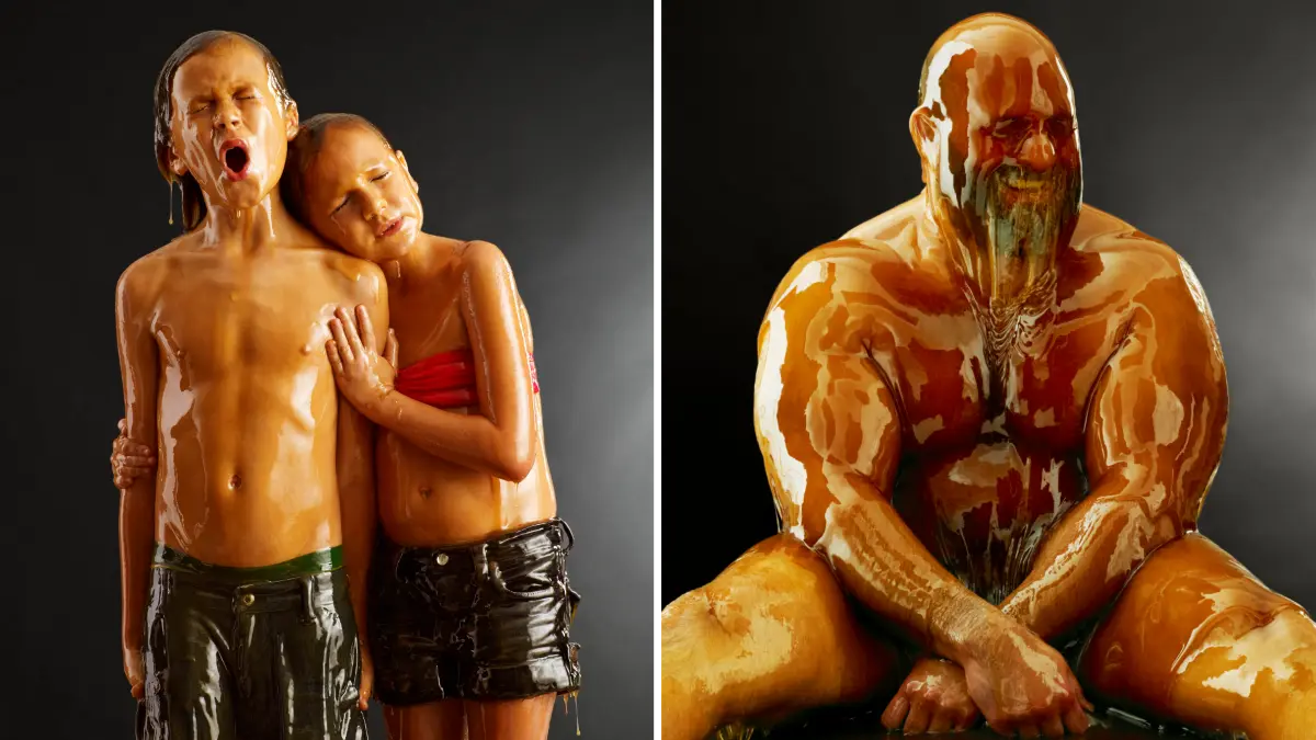 Übergossen mit Honig: zwei Arbeiten aus der Serie "Preservation" von Blake Little.