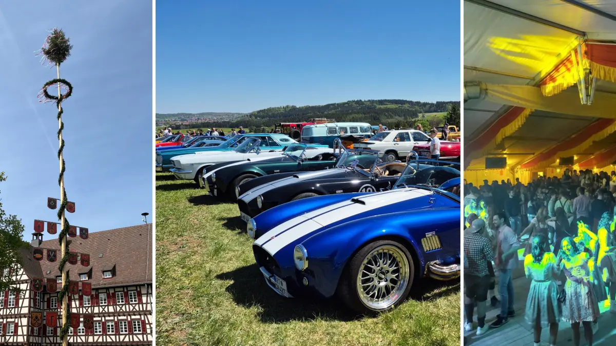 Maibaum in Münsingen, Oldtimer auf dem Fluggelände, Festzelt in Bernloch: Die Alb macht sich bereit fürs lange Wochenende.