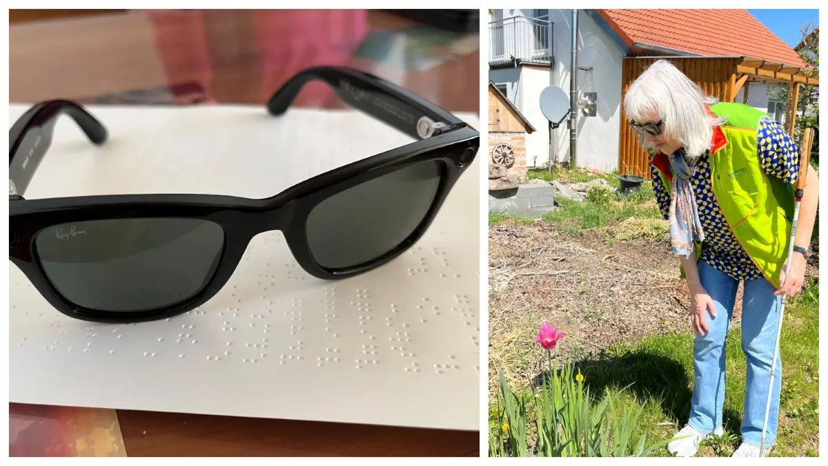 Gertrud Vaas unterwegs mit KI-Brille: "Hey Meta, was siehst Du?"