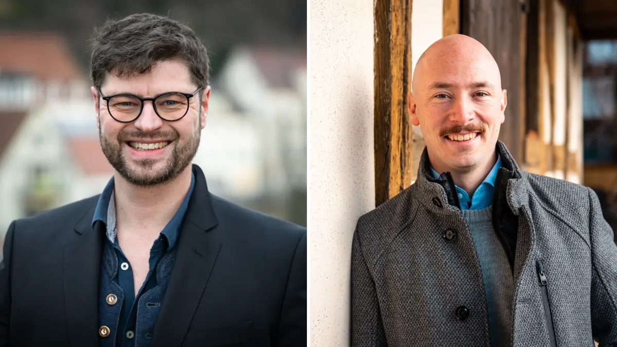 Marc Roth und Jens Deichmann, Bürgermeisterwahl Kusterdingen