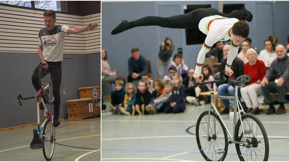Kunstrad-Zollernalb-Duo bei der EM-Qualifikation der 1er Elite in Ebersheim: Jonas Beiter vom RV Trillfingen (li.) und Weltmeister Philipp-Thies Rapp vom RSV Tailfingen.