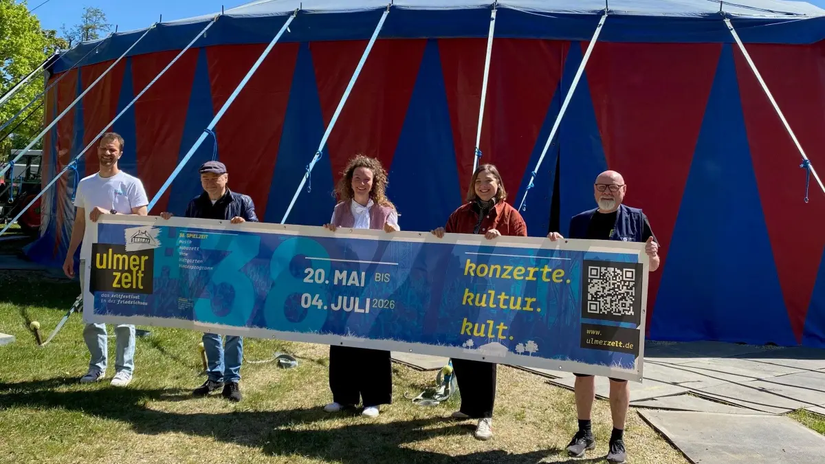 Christian Bolz, Robert Freudigmann, Anne Mann, Mareike Welte und Ulrich Rettinger können die 38. Spielzeit im Ulmer Zelt kaum erwarten.