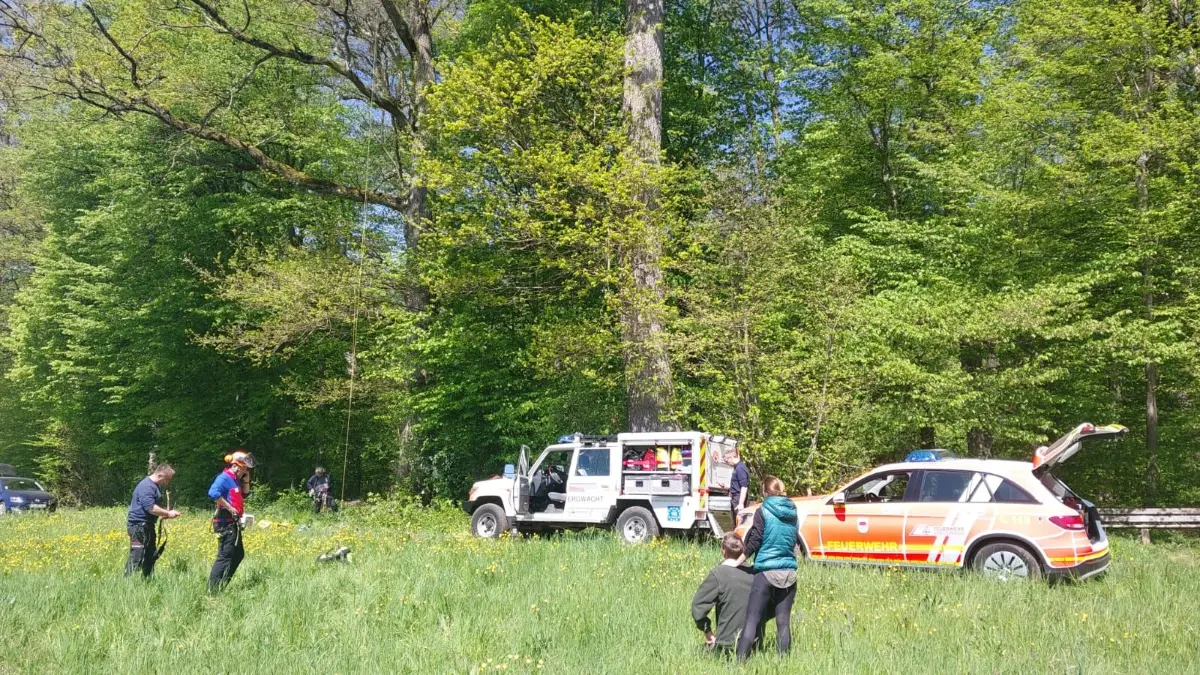 Bergwacht rettet Katze in Jebenhausen