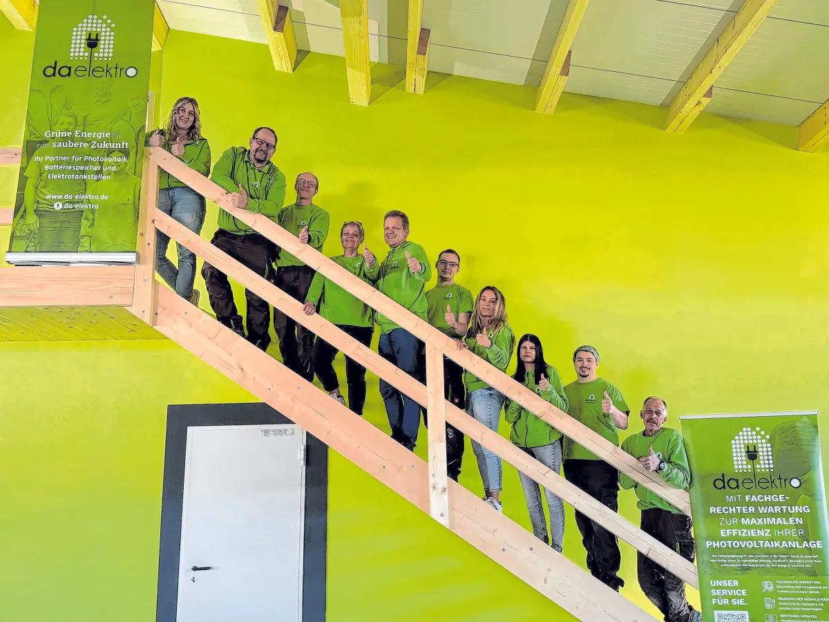 Das Team von da-elektro freut sich auf die Neueröffnung des Firmengebäudes.