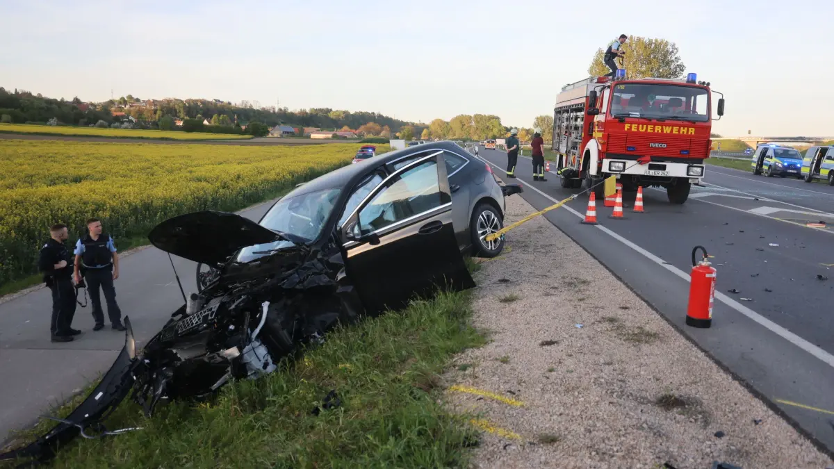 Unfall an der Querspange bei Erbach (B311)