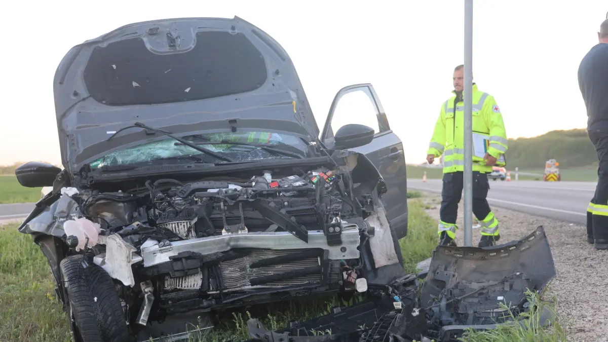 Unfall an der Querspange bei Erbach (B311)