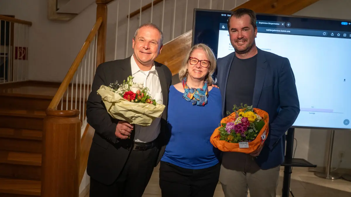 Süßen BM Wahl BM Kersting mit Frau Simon Weißenfels