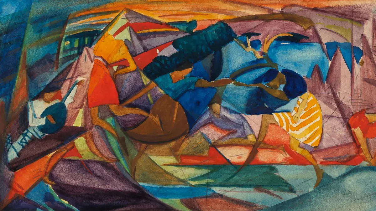 Unter anderem Werke wie "Tanz II" von Max Ackermann sind in der am Freitag, 7. Mai, beginnenden Ausstellung im Kunstmuseum Albstadt zu sehen.