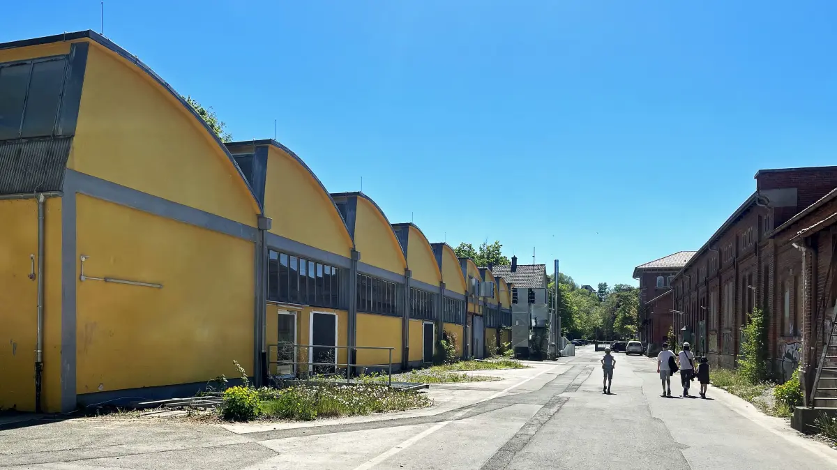 Die Shedhalle in der Schlachthausstraße 13 im ehemaligen Schlachthof Tübingen.