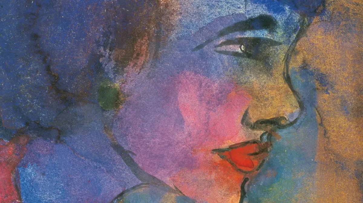 "Mädchenkopf" von Emil Nolde, ebenfalls Teil der Ausstellung.