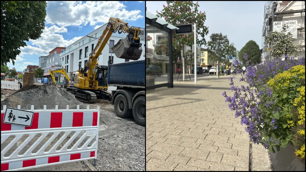Bagger und Kieshaufen sind Blumen und neuem Gehsteinpflaster gewichen. Die Arbeiten an der Bahnhofsstraße sind nach einem Jahr abgeschlossen. Für den ansässigen Einzelhandel waren die vergangenen Monate nicht leicht.