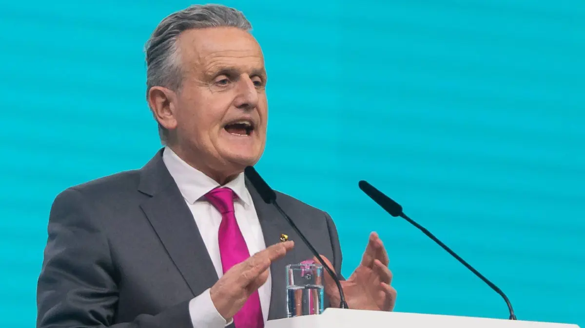 Stuttgart 38. Parteitag der CDU Deutschlands, Stuttgart, 20.02.2026, Dr. Frank Nopper Politiker und Oberbuergermeister Stuttgart, 38. Parteitag der CDU Deutschlands, Stuttgart, 20.02.2026, *** Stuttgart 38 Party Congress of the CDU Germany, Stuttgart, 20 02 2026, Dr Frank Nopper Politician and Lord Mayor Stuttgart , 38 Party Congress of the CDU Germany, Stuttgart, 20 02 2026, Copyright: xEibner-Pressefoto/EdwardxCheungx EP_ECG