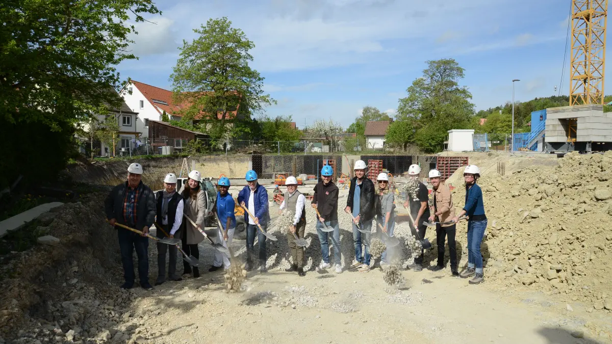 Auf dem Völter-Areal errichtet die Gapp Objektbau im ersten Bauabschnitt eine Anlage mit 20 Wohnungen, einem Hausarztzentrum und einer Hebammenpraxis.