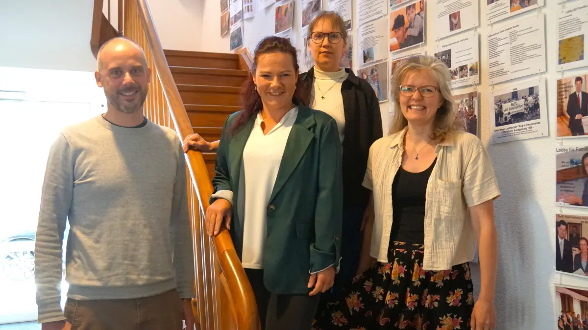 Der neue Vorstand vom FZF (von links): Benjamin Eidrich, Gesine Junghanns, Katharina Kimmerle (Geschäftsführerin) und Sara Stolzenberg.