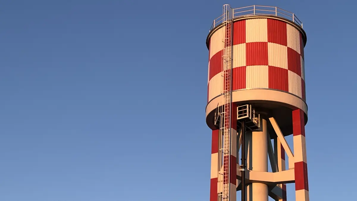 Schön sieht er aus, der rundsanierte Wiley-Wasserturm. Aber handelt es sich wirklich um ein Unikat, wie die Stadt sagt?