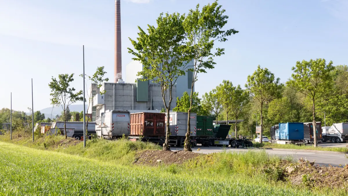 neuer Standort der Wärmeübergabestation beim Wertstoffhof und MHKW