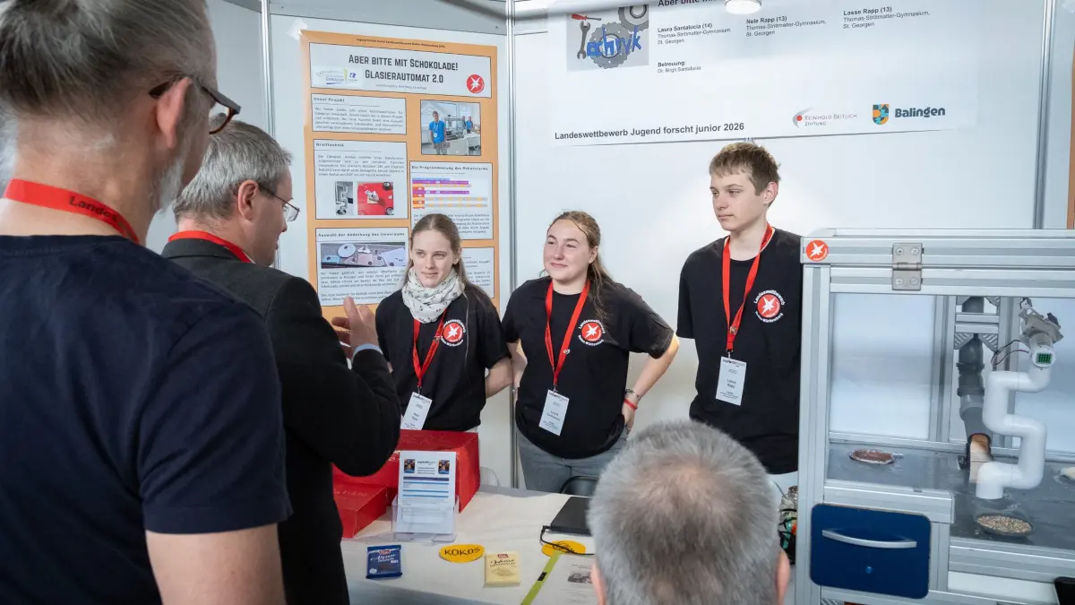 Jugend forscht junior Balingen Landeswettbewerb Finale 2026 Mai Volksbankmesse